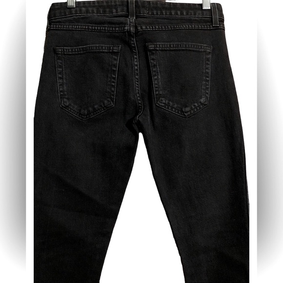 AMO REVOLVE $290 Black Wash Twist Zip Skinny Jeans EUC! - Picture 11 of 11